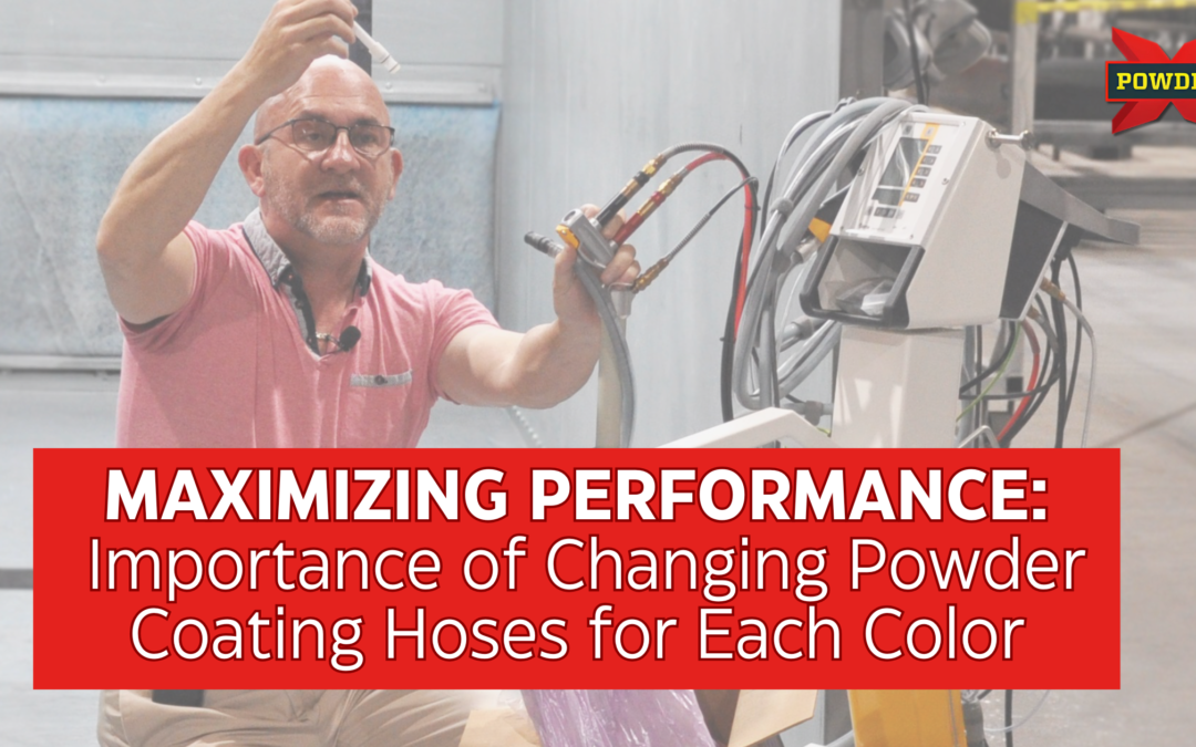 Maximizing performance, changing powder coating hoses